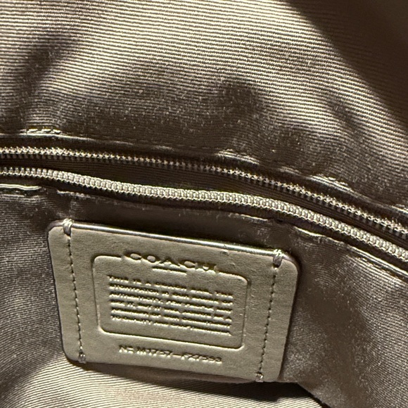 Coach Taupe Leather Shoulder Bag - Picture 4 of 5